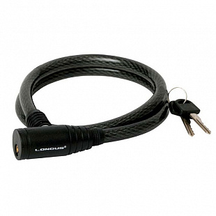 Велозамок Longus 10/650мм (Black/Red) 3550012