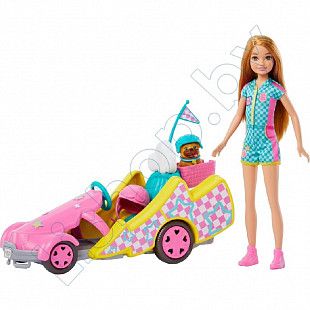 Игровой набор Barbie Stacie and Go Kart (HRM08)