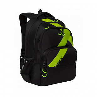 Городской рюкзак GRIZZLY RU-030-1 /1 black/green