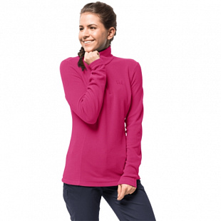 Пуловер женский Jack Wolfskin Arco Women pink fuchsia stripes