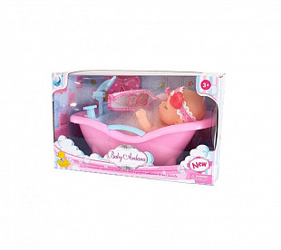 Пупс Qunxing Toys в ванночке A263 Pink