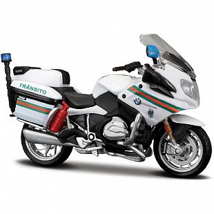 Масштабная модель мотоцикла Maisto 1:18 BMW R1200 RT 8 (32306) white/black