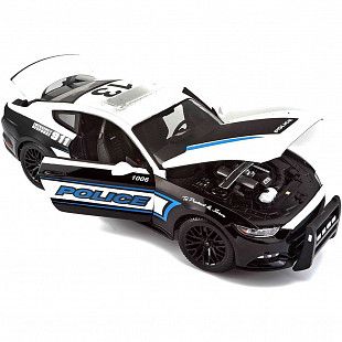Масштабная модель автомобиля Maisto 1:18 Форд Мустанг (36203) white/black