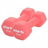 Гантель неопреновая Starfit Core DB-201 3 кг pink пара