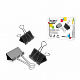 Зажимы для бумаг Mazari 15 мм М-6894 black