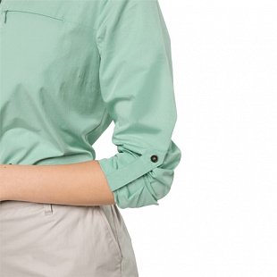 Рубашка женская Jack Wolfskin Lakeside Roll-Up Shirt W light jade