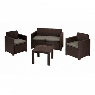 Комплект мебели Keter Alabama set brown