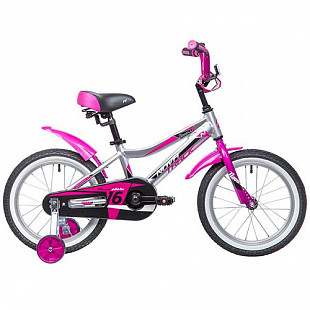 Велосипед Novatrack Novara 16" (2018) Silver/Pink 165ANOVARA.CP8