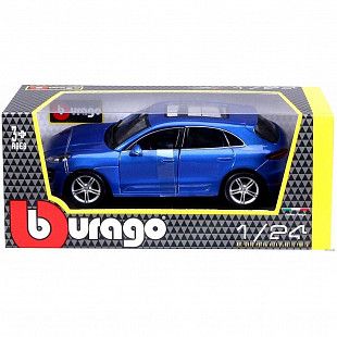 Коллекционная машина Bburago 1:24 Porsche Macan (18-21077) blue