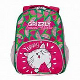 Рюкзак детский GRIZZLY RK-076-1 /1 bright/pink/green