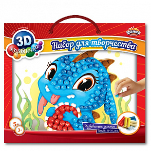 Мозаика из пластилина Dalis Озорной дракоша МС-408