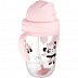 Поильник непроливающий Canpol babies Exotic Animals с трубочкой и утяжелителем 270 мл 6+ (56/606_pin) pink