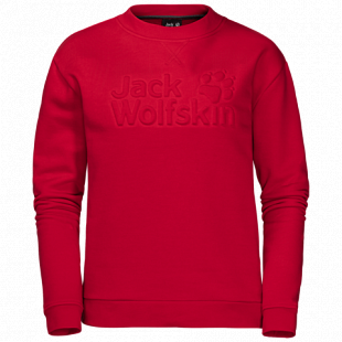 Пуловер женский Jack Wolfskin Winter Logo Sweatshirt W ruby red