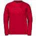 Пуловер женский Jack Wolfskin Winter Logo Sweatshirt W ruby red