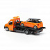 Модель автомобиля Bburago Street Fire Эвакуатор и Альфа Ромео Мито 18-31400 black/orange