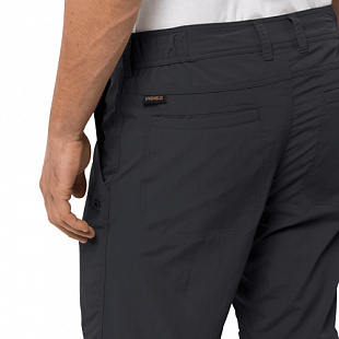 Брюки с молнией мужские Jack Wolfskin Canyon Zip Off Pants phantom