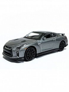 Машинка Bburago 1:43 Nissan GT-R (18-30000/18-30135) metallic silver