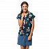 Рубашка женская Jack Wolfskin Victoria Tropical Shirt W midnight blue all over
