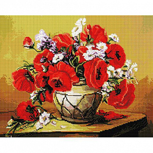 Алмазная мозаика Picasso Ваза с маками PD4050059