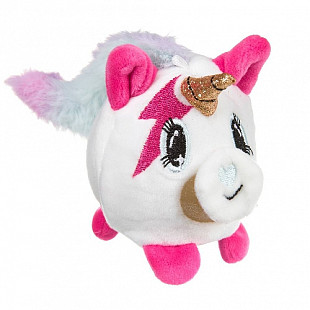 Плюшевая игрушка-антистресс Bondibon Жмунтик Белый единорог ВВ4449