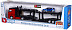 Автовоз Bburago Mercedes Benz Actros + машинка Bburago Ford Renault Captur (18-31456/18-31457) red