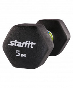 Набор гантелей виниловых Starfit 5кг DB-201 black