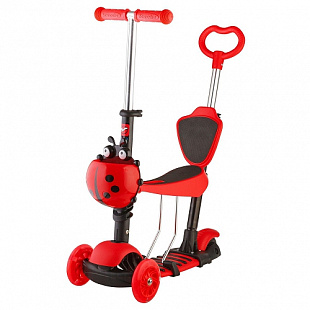 Самокат-кикборд Novatrack Disco-kids Saddle Pro 120SB.DISCOKIDS.RD9 Red