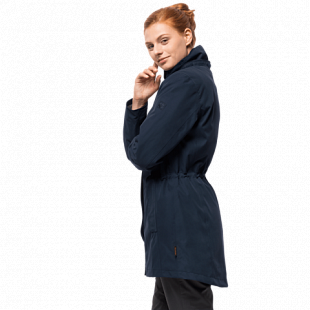 Пальто женское Jack Wolfskin Madison Avenue Coat midnight blue