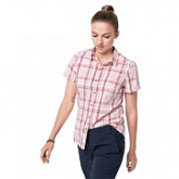 Рубашка женская Jack Wolfskin Maroni River Shirt W blush pink checks