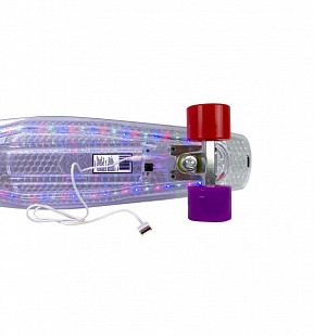 Penny board (пенни борд) Maxcity Plastic Board LED Small Multicolor