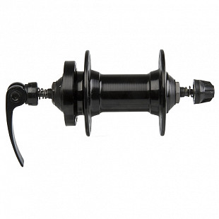 Втулка передняя под дисковый тормоз с эксцентриком, black, 00-170038