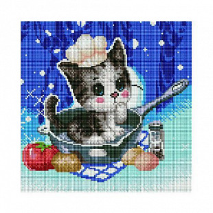 Алмазная мозаика Picasso "Котенок-поваренок" PD3030002