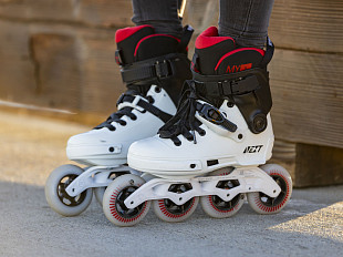 Роликовые коньки Powerslide Next 90 мм 908369 black/white