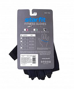 Перчатки для фитнеса Starfit WG-102 black/reflective