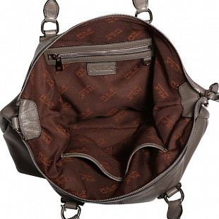 Женская сумка из кожи Pola 8309 dark grey