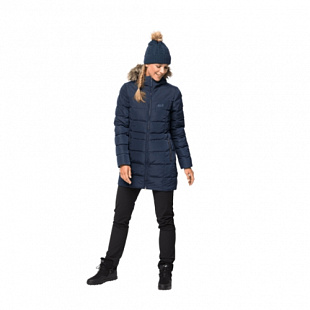 Пальто женское Jack Wolfskin Baffin Island Coat midnight blue