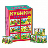 Кубики Рыжий Кот Колобок 6 шт КО6-8033