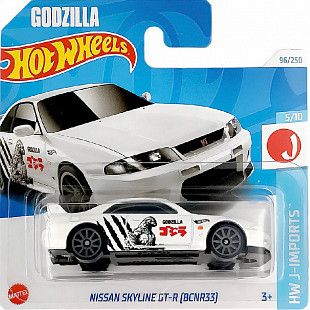 Машинка Hot Wheels Базовой коллекции Nissan Skyline GT-R (BCNR33) 96/250 (5785 HTC44) mainline 2024