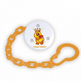 Держатель для пустышки Canpol babies Круглая С цепочкой Сказка 2/414 Orange