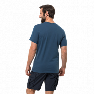 Футболка мужская Jack Wolfskin Slogan T Men ocean wave