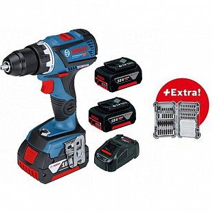 Аккумуляторная дрель-шуруповерт Bosch GSR 18V-60 C + набор бит 0615990L2H