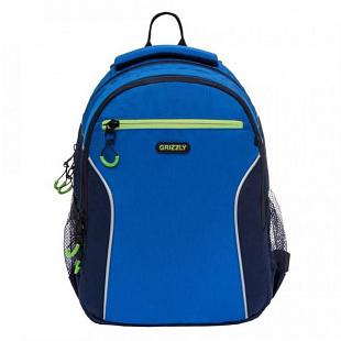 Школьный рюкзак GRIZZLY RB-963-1 blue/dark blue