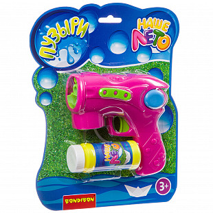 Пистолет с мыльными пузырями Bondibon Наше Лето 6688B