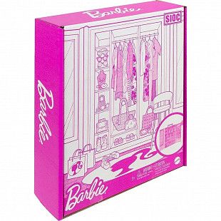 Игровой набор Barbie Шкаф с наборами одежды (HKR92)