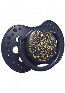 Пустышка силиконовая LOVI  Stardust симметричной формы, динамическая, 3-6 мес., 2шт. (22/893_blue)