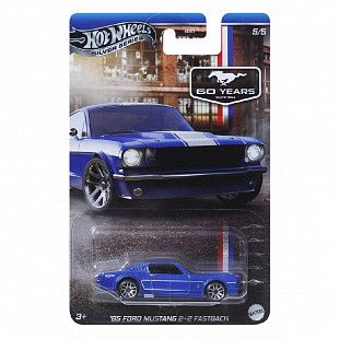 Машинка Hot Wheels Silver Series '65 Ford Mustang 2+2 Fastback (GRT01 JBY49)