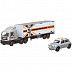 Машинка Matchbox Super Convoy Sortiment MBX Cabover & Box Trailer & MBX 1964 Austin Mini Cooper (GBK70 HLM80)