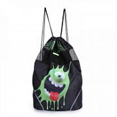 Мешок для обуви GRIZZLY OM-94-1 black/lime