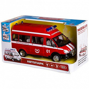 Инерционный микроавтобус Play Smart Пожарная охрана из серии "Автопарк" 9707-A