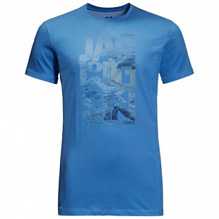 Футболка мужская Jack Wolfskin Atlantic Ocean T M wave blue